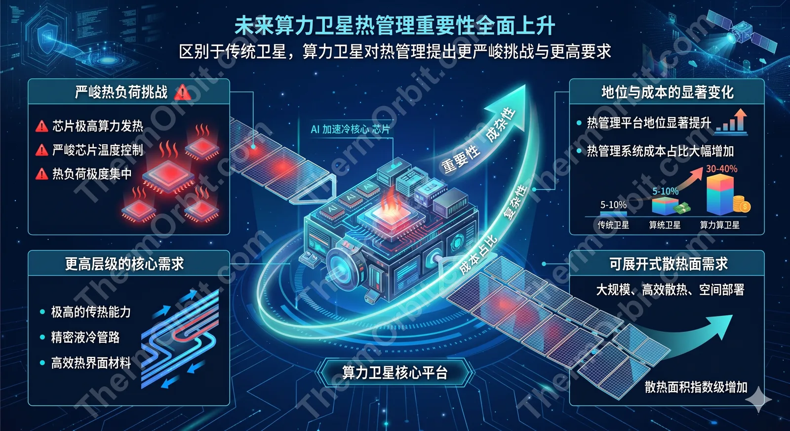 算力卫星轨道示意